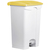 Helit H2402318 trash can 90 L Square Plastic White, Yellow