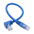 Tripp Lite N204-001-BL-RA Right-Angle Cat6 Gigabit Molded UTP Ethernet Cable (RJ45 Right-Angle M to RJ45 M), Blue, 1 ft. (0.31 m)