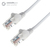 connektgear 0.3m RJ45 CAT6 UTP Stranded Flush Moulded LS0H Network Cable - 24AWG - White