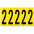 Brady 3460-2 samoprzylepne etykiety Prostokąt Wyjmowana Czarny, Żółty 5 szt.