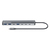 Manhattan USB-C dock/hub, poorten (7): USB-A (3×) en USB-C (4×), met Power Delivery (PD) 100 W - vereist een externe USB-C-lader (niet inbegrepen). USB-gevoed (geen externe voed...