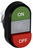 ABB MPD14-11C push-button panel Black, Green, Grey, Red