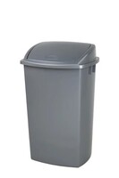 Abfallbehälter VB 009332 50 Liter, Farbe Grau, aus Kunststoff, mit Deckel,