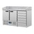 Polar 2-türiger Pizzakühltisch mit Marmorfläche und 6 Schubladen 257L. 257L.
