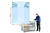 PE-Seitenfaltensack, 700 + 500 x 900 mm, Stärke 90 µ, transparent