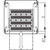 SCHROFF 19''-Fachboden, ausziehbar, 30 kg - 19"FA AUS 1HE C=700 RAL 7021