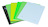 Fascykuła DONAU z etykietą, tektura/PP, A4, mix kolorów