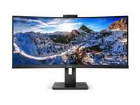 PHILIPS 346P1CRH 34" VA USB-C Curved Monitor, 3440x1440, 1x DisplayPort 1.4, 1x HDMI 2.0, 1x USB-C 3.2, Windows Hello"-Pop-up-Webcam