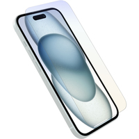 OtterBox Premium Pro Glass Antimicrobial Blau Light Apple iPhone 15 - clear - nur für OtterBox Screen Install Solution - Displayschutzglas/Displayschutzfolie