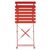 Bolero klappbare Terrassenstühle Stahl rot (2 Stüc