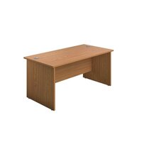 Jemini Rectangular Panel End Desk 1200x800mm Nova Oak KF804369