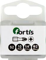 Artikeldetailsicht FORTIS FORTIS Bit 1/4" DIN3126 C6,3 PZ 2x25mm Torsion, 10 Stück