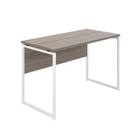 Jemini Soho Square Leg Desk 1200x600x760mm Grey Oak/White KF90771