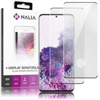 NALIA (2x) Screen Protector compatibile con Samsung Galaxy S20 Vetro Temperato, 9H Pellicola Protettiva Full-Cover Schermo Copertura Completa, Tempered Glass Anti-Scratch Displa...