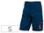 Pantalon de Trabajo Deltaplus Bermuda Cintura Ajustable 5 Bolsillos Color Azul Naranjatalla S