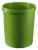 Papierkorb GRIP, 18 Liter, rund, mit 2 Griffmulden, extra stabil, grün