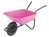 90L Pink Polypropylene Wheelbarrow