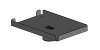 Epson TM-T88 Printer Plate for cable cover, straight angle - BLACK Cable cover, Black, Printer solution, EssentialsMounting Kits