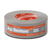Klebeband, 326 Kip Steinband Extra, Profi-Plus-Qualität, 50 m lang, 72 mm breit, silber