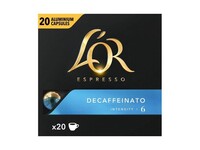L'OR Espresso Decaffeinato, Koffiecapsules, Cafeinevrij (pak 20 stuks)