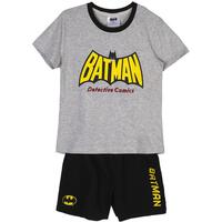 PIJAMA CORTO SINGLE JERSEY PUNTO BATMAN GRAY