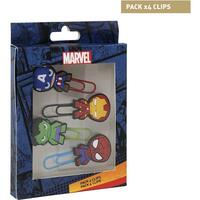 CLIPS PACK X4 MARVEL MULTICOLOR