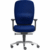 Büro-Drehstuhl Lady Comfort mit Armlehnen Alu-Fußkreuz dunkelblau