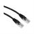 Patch cable - RJ-45 (M) to RJ-45 (M) - 50 cm - UTP - CAT 5e - booted, halogen-free, molded - black (pack of 10)