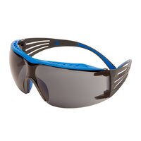 3M™ SecureFit™ 400X Schutzbrille, blau/graue Bügel, Scotchgard™ Anti-Fog-/Antikratz-Beschichtung (K&N), graue Scheibe, SF402XSGAF-BLU-EU