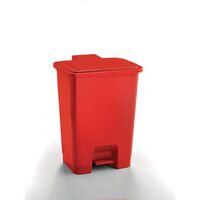 Coloured pedal bins, 30L red