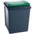 Coloured lid recycling bins, 50L green