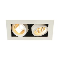 Deckeneinbaustrahler KADUX 2 GU10 Downlight, 2xGU10, 230V, Clipfedern, weiß