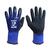 Pred Arctic 8 - Size 8 Blue/Black 13 Gauge Pred ARCTIC Sandy Palm Nitrile Double Dipped Waterproof Glove (Pair)