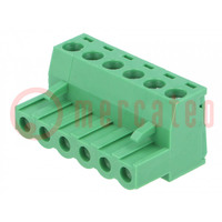 Pluggable terminal block; Contacts ph: 5.08mm; ways: 6; straight