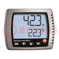 Thermo-hygromètre; -10÷70°C; 2÷98%RH; Exact: ±0,5°C
