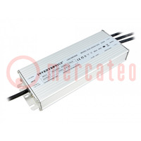 Power supply: switched-mode; LED; 250W; 12VDC; 18.33A; 90÷305VAC