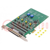 Serial port card; PCI,RS232/RS422/RS485 x4; D-Sub 37pin,female