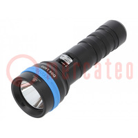 Torcia: subacquea LED; L: 152mm; 10lm,1600lm; Ø: 29÷45mm; IPX8