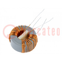 Inductor: wire; THT; 10mH; 1A; 120mΩ; 230VAC; 12x7mm; -20÷50%; 10kHz