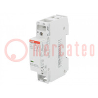 Contactor: 2-pole installation; 16A; 24VAC,24VDC; NC x2; -25÷55°C