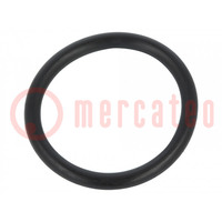 O-ring gasket; NBR rubber; Thk: 2.5mm; Øint: 21mm; black; -30÷100°C