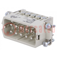 Connector: HDC; male; EPIC H-A; PIN: 10; 10+PE; size H-A 10; 16A