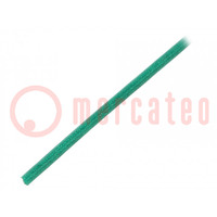 Isolatieslang; glasvezel; groen; -20÷155°C; Øinw: 1,5mm