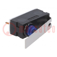 Microswitch SNAP ACTION; 0.1A/12VDC; SPST-NO; Rcont max: 100mΩ