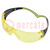 Veiligheidsbril; Lens: geel; Klasse: 1; 19g