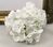 Artificial Silk Hydrangea Flower Heads x 100pcs - 16cm, White