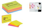 Post-it Super Sticky Meeting Notes, 152 x 101 mm, sortiert (9000743)
