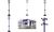 UNiLUX Garderobenständer ACCUEIL, Höhe: 1.750 mm, violett (64000314)