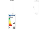 Hansa LED-Stehleuchte Maxlight, Höhe: 1.900 mm, silber (61000222)