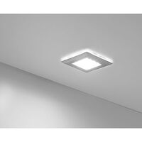Produktbild zu Lampada da apllicare Square 2, bianco caldo, colore alluminio